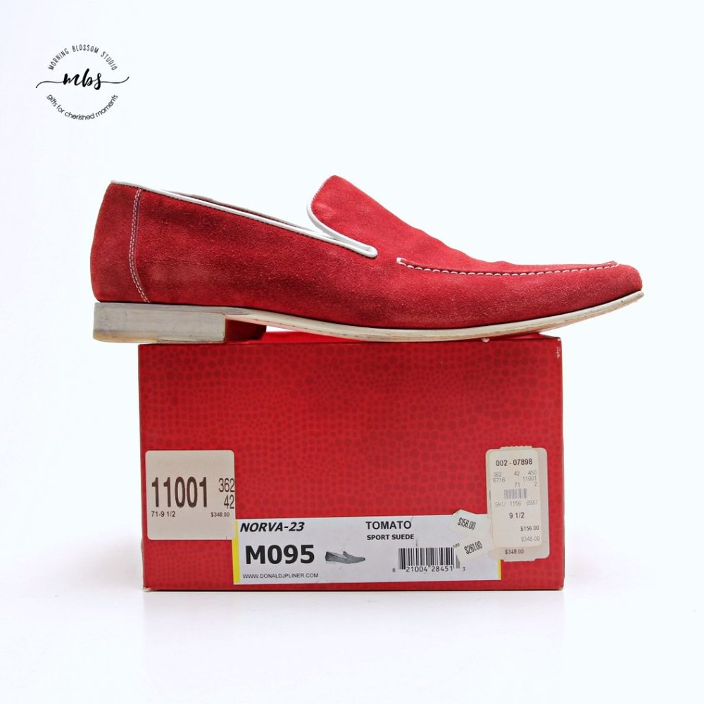 Donald J. Pliner Norva Tomato Sport Suede Loafers